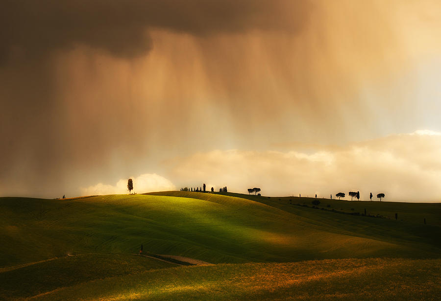 Rainy Sunny Toscany Photograph by Jaroslaw Blaminsky
