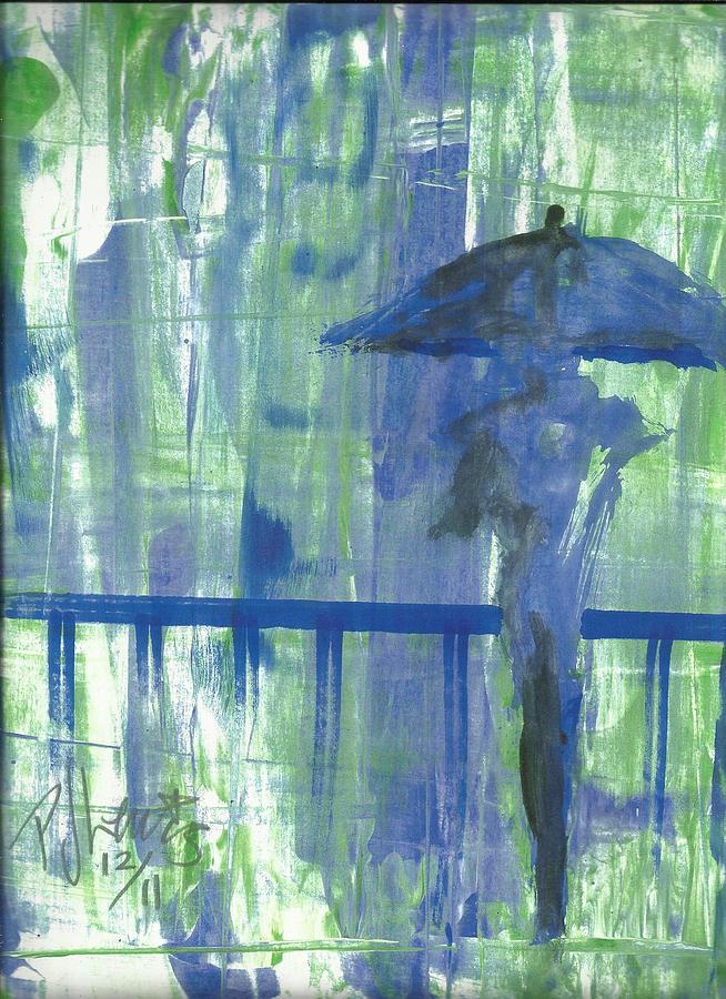 Abstract Painting - Rainy Thursday by PJ Lewis