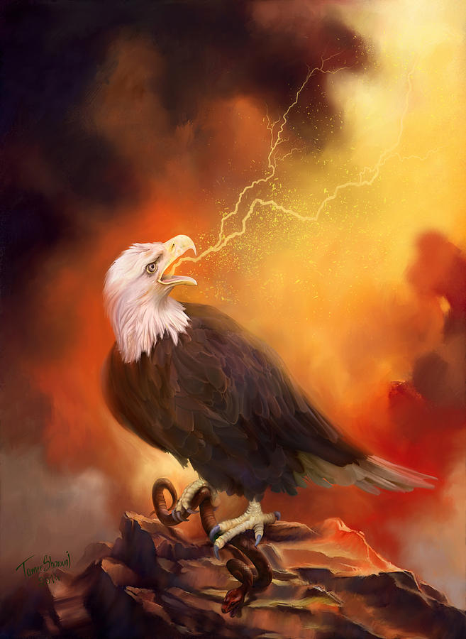 Eagle Painting - Raise Your Prophetic Voice - Open Heavens by Tamer and Cindy Elsharouni