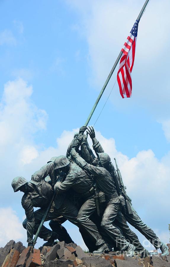 Raising the Flag at Iwo Jima Photograph by Cindy Manero