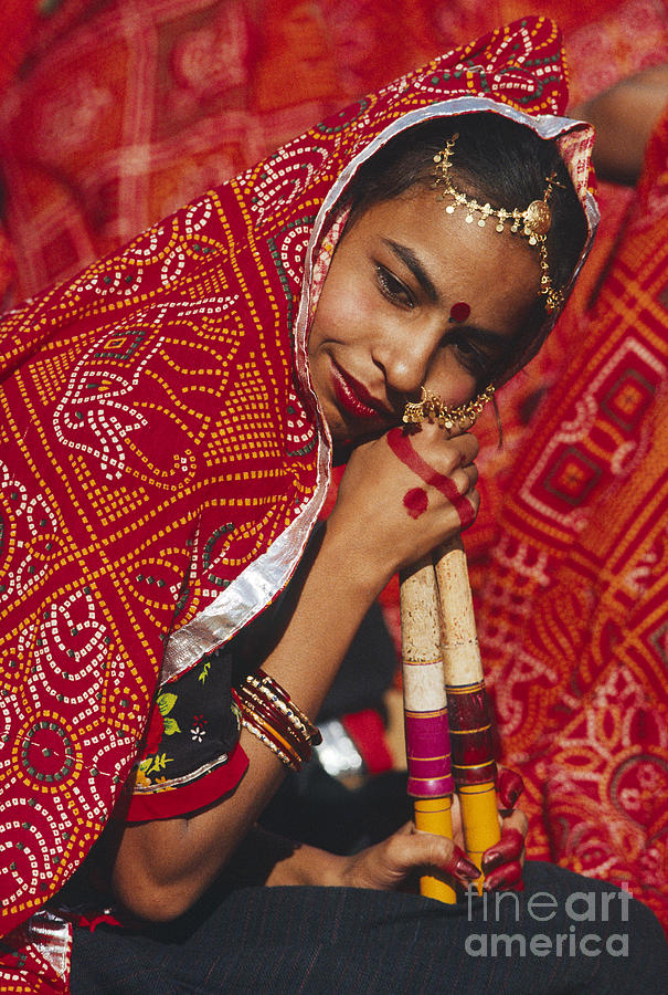Rajasthani Dancer - Pushkar India Photograph by Craig Lovell