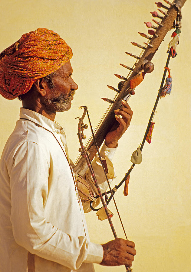 Rajasthani musician Photograph by Dennis Cox