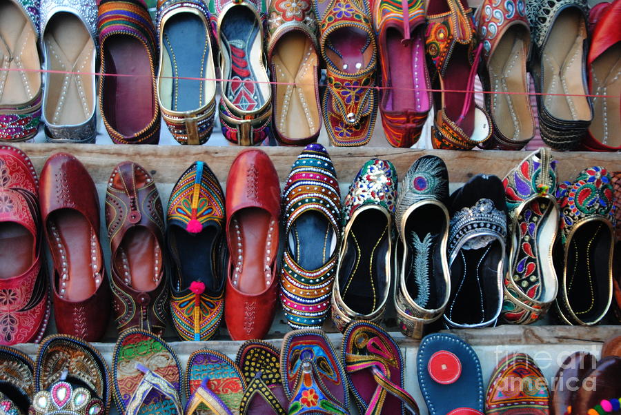 Rajasthani Shoes Photograph by Jacqueline M Lewis