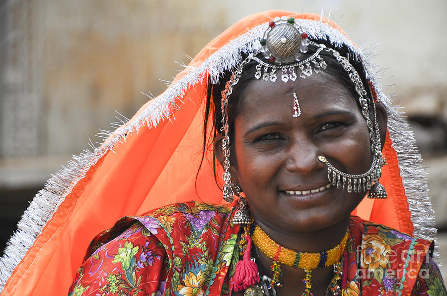 Rajasthani woman  Photograph by Judith Katz