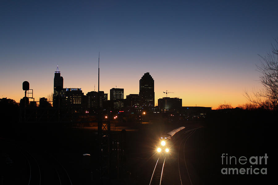 Raleigh Train at Dawn II Photograph by Robert Yaeger