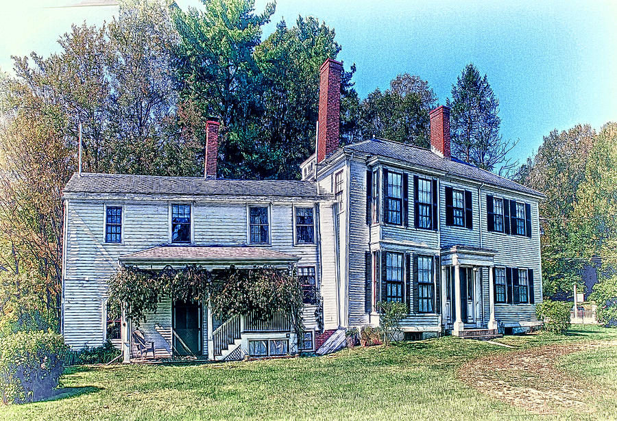 Ralph Waldo Emmerson Photograph - Ralph Waldo Emmerson Home by Constantine Gregory