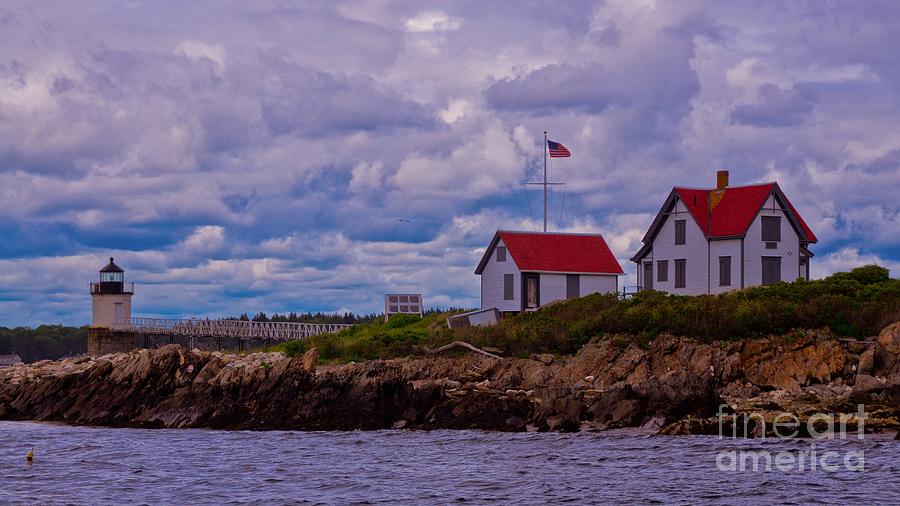 Ram Island Lighthouse. Photograph by New England Photography