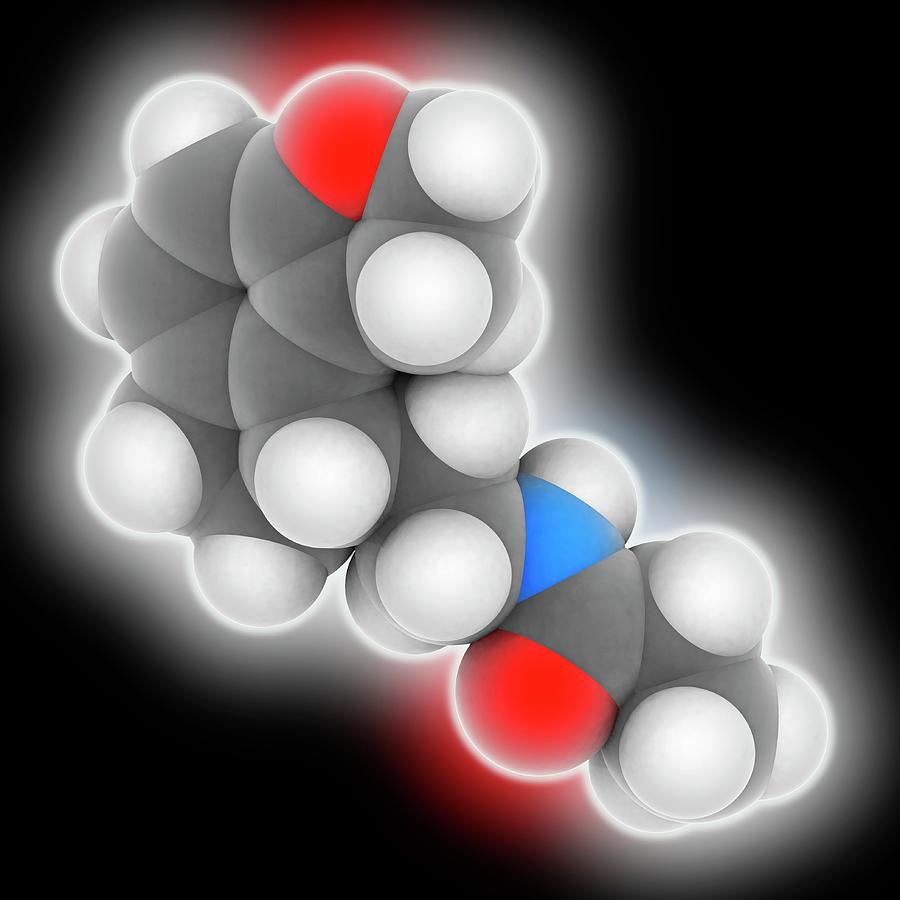 Agonist Photograph - Ramelteon Drug Molecule by Laguna Design