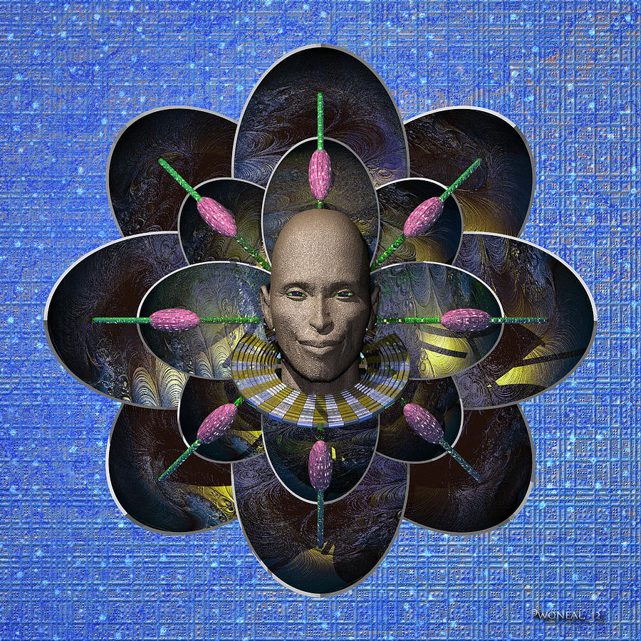 Flower Digital Art - Ramesses Lotus by Walter Neal