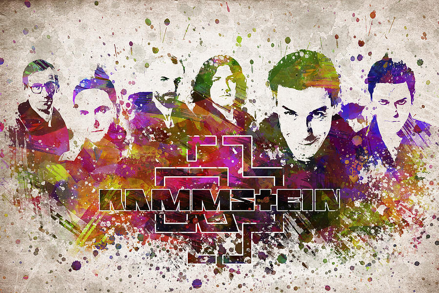 Rammstein In Color Digital Art by Aged Pixel