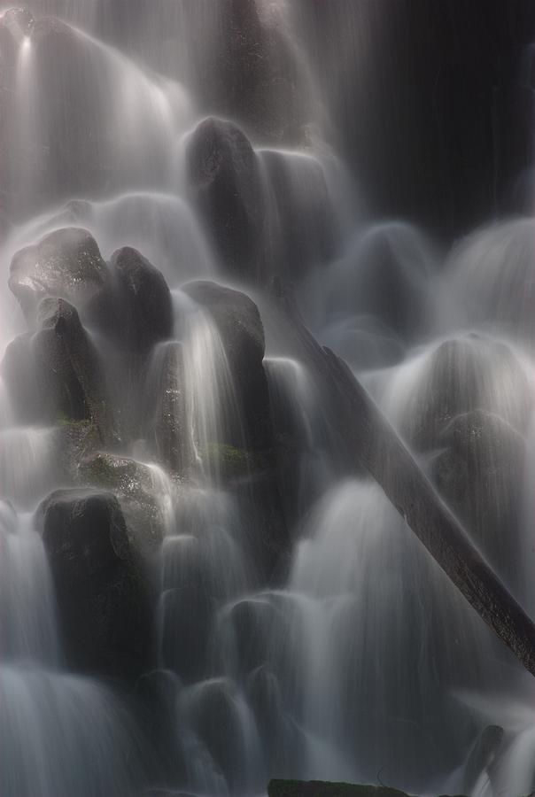 Waterfall Photograph - Ramona Falls Detail 1 by Ken Dietz