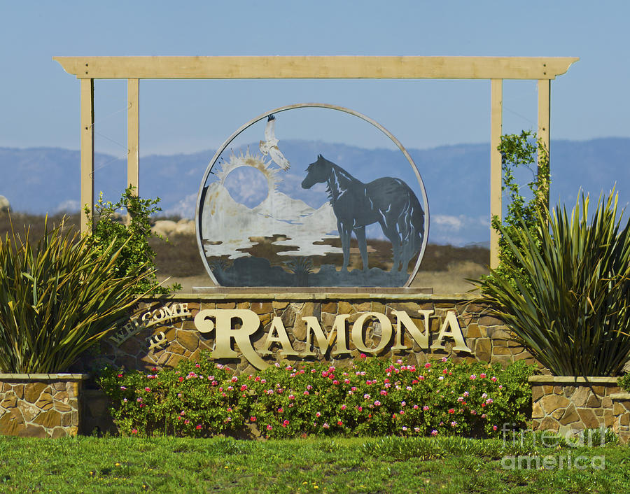 Ramona Welcome Photograph by L J Oakes