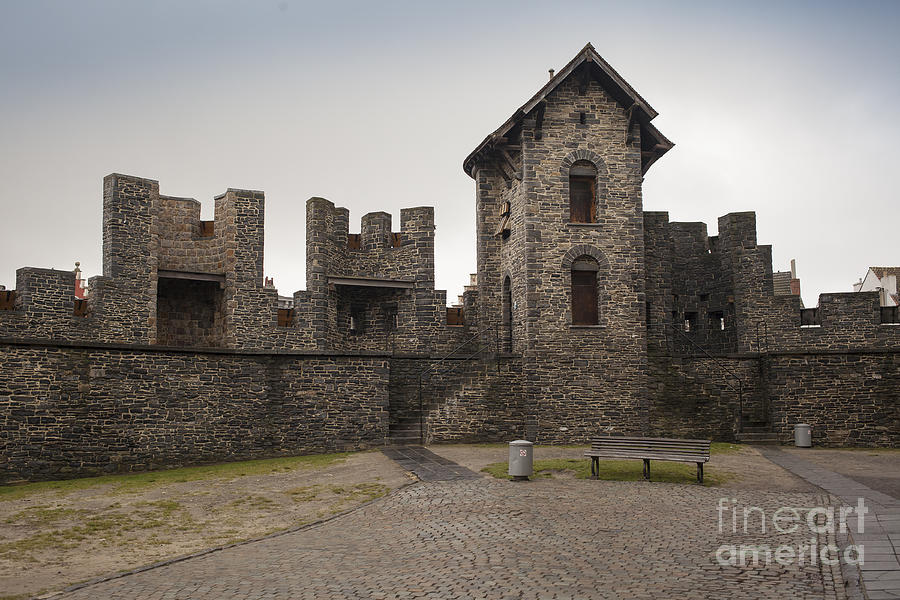 Ramparts of medieval castle in Ghent Photograph by Patricia Hofmeester
