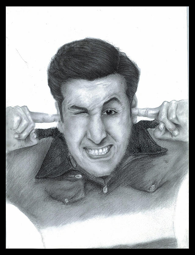 Ranbir kapoor Barfi Drawing by Sagar Phad