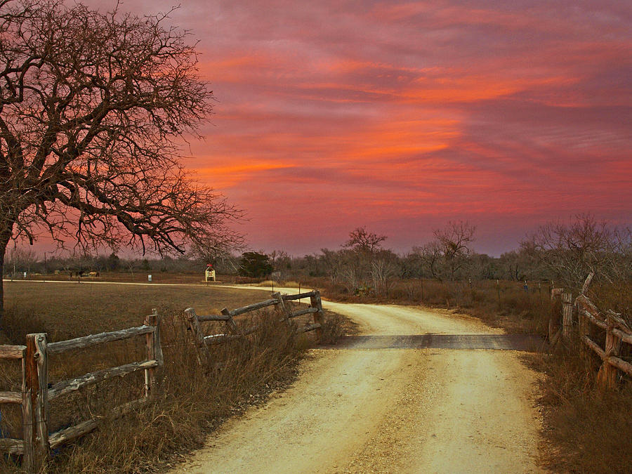 Ranch Under a Blazing Sky Photograph by James Granberry