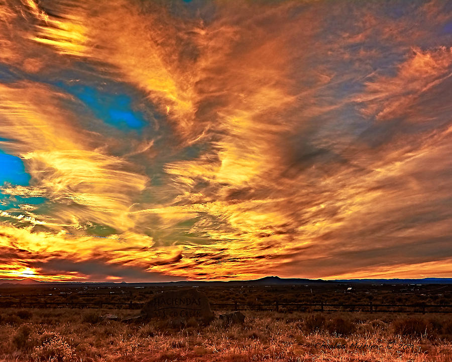 Ranchito Sunset X Photograph by Charles Muhle