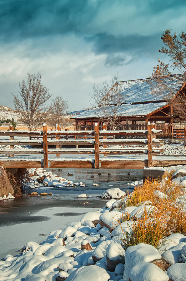 Winter Photograph - Rancho San Rafael Pavilion by Janis Knight