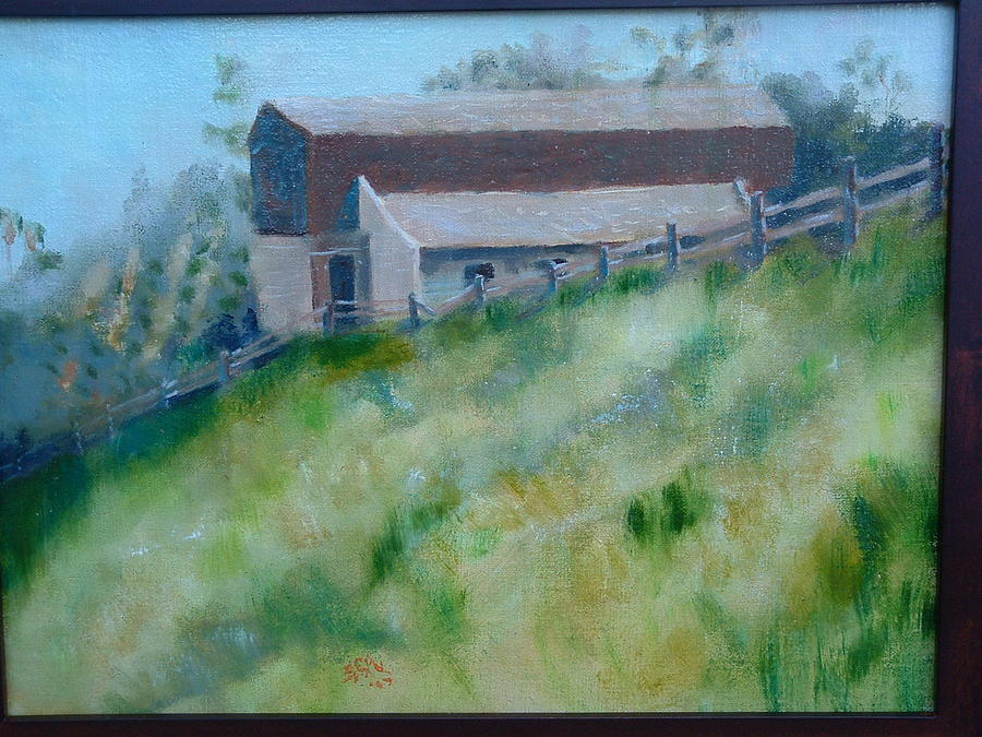 Rancho Sante fe Stable of Sahm Painting by Bryan Alexander Rancho Sante fe Stable of Sahm Painting by Bryan Alexander