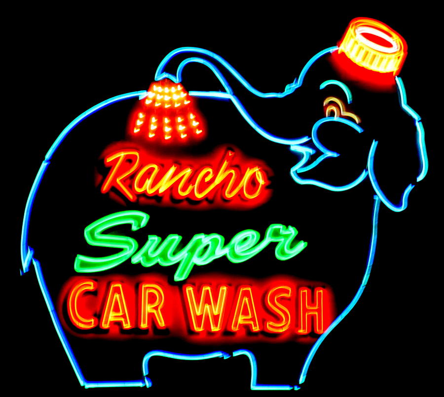 Rancho Super Car Wash Photograph by Randall Weidner