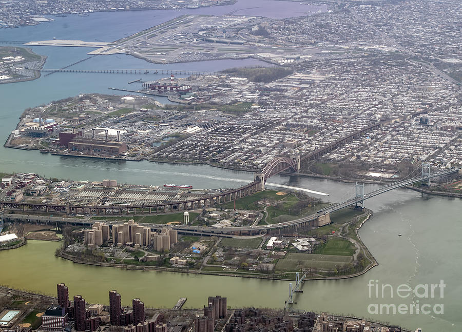 Randalls Island and Wards Island in New York City Photograph by David Oppenheimer
