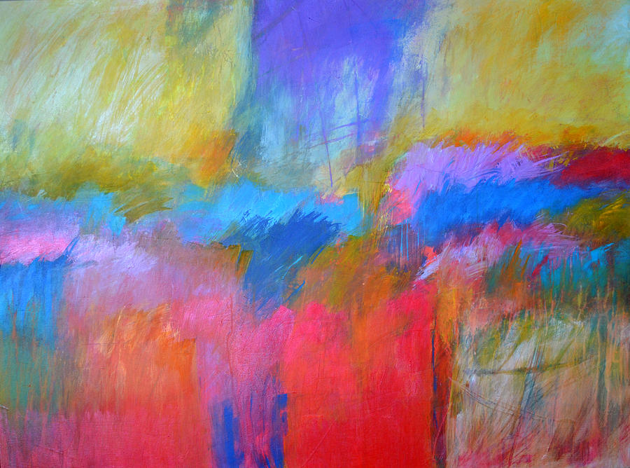 Abstract Painting - Random Acts Of Color by Filomena Booth Abstract Painting - Random Acts Of Color by Filomena Booth