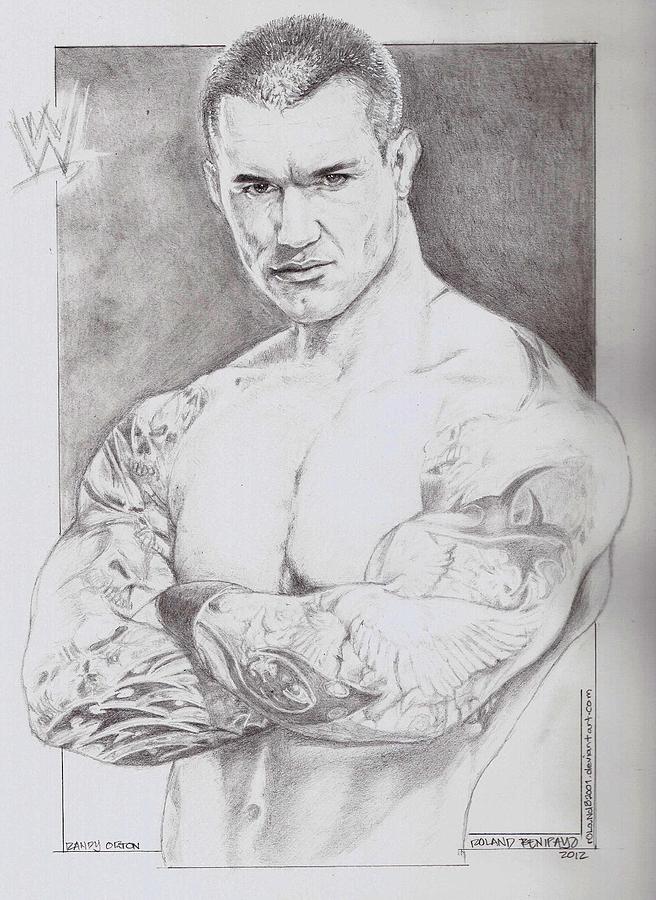 Randy Orton Drawing by Roland Benipayo Pixels