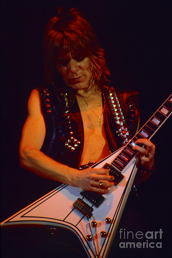 Randy Rhoads at The Cow Palace in San Francisco - 1st Night of the Diary Tour Photograph by Daniel Larsen
