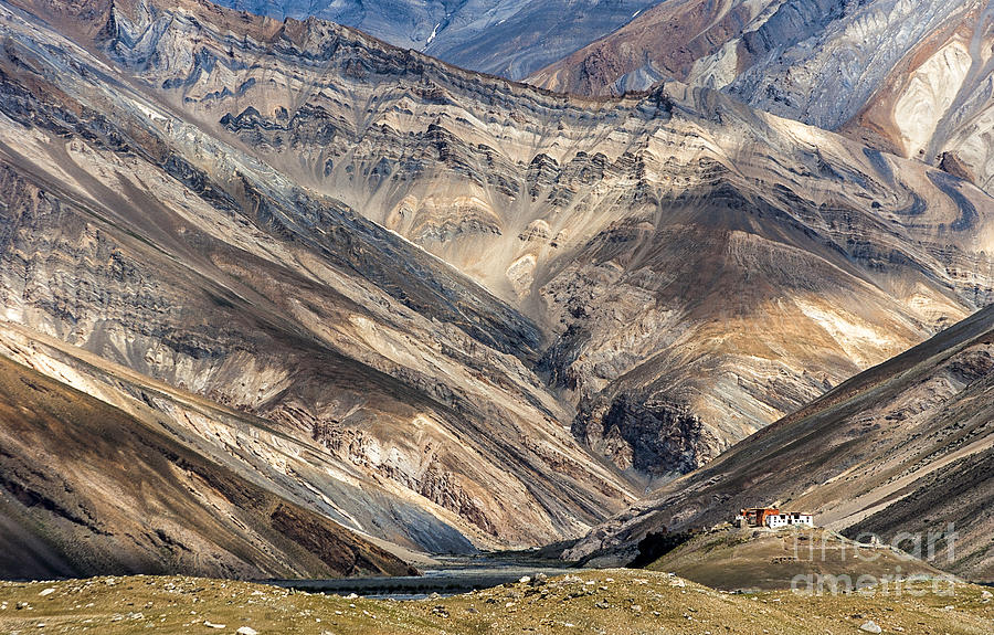 Pattern Photograph - Rangdum monastery, Rangdum, 2006 by Hitendra SINKAR