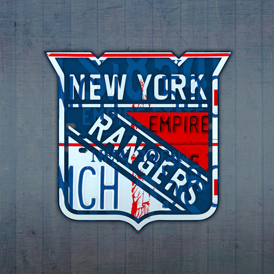 New York Rangers 1936 Classic Logo Retro Hockey T-shirt With -  Sweden