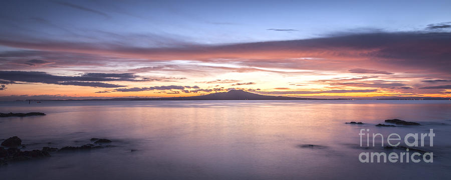 Rangitoto Before Dawn Auckland New Zealand Photograph by Colin and Linda McKie