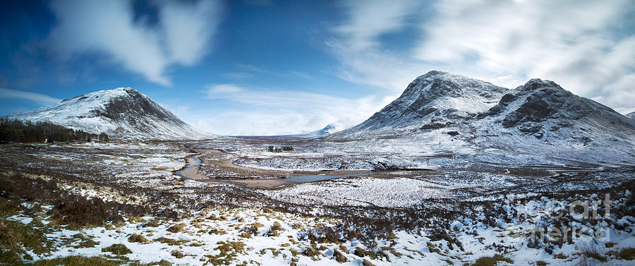 Harry Potter Photograph - Rannoch moor with snow Scotland UK by Matteo Colombo