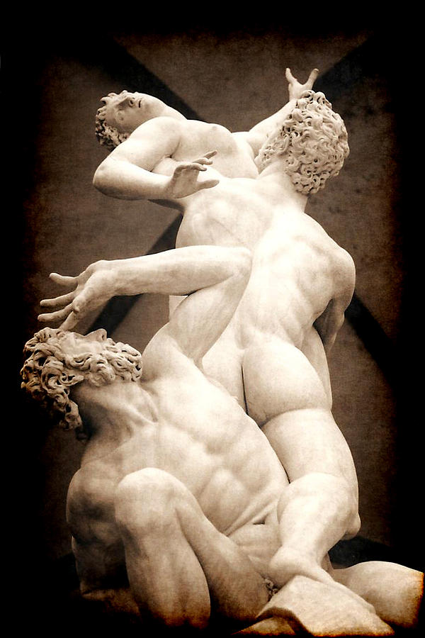 Rape of the Sabines in Florence Photograph by Jennifer Wright