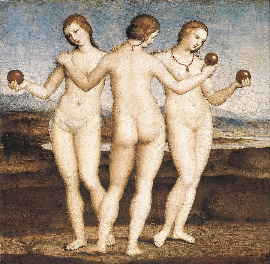 Vertical Photograph - Raphael 1483-1520. The Three Graces by Everett