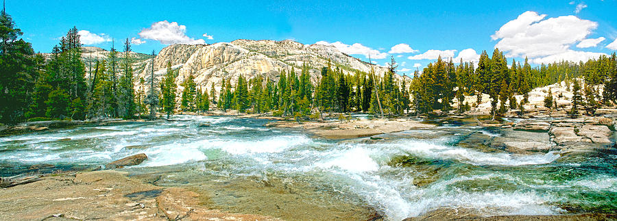 Yosemite National Park Digital Art - Rapids On The Tulumne by Steven Barrows