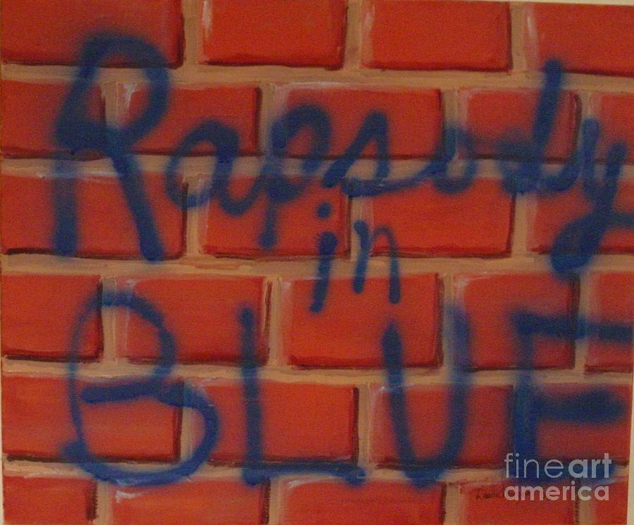 Rapsody in Blue Painting by Laurie Morgan