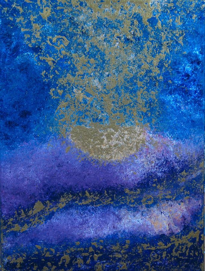 Rapture in Blue Painting by Christine Nichols