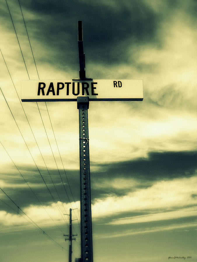 Sign Photograph - Rapture Road by Glenn McCarthy Art and Photography