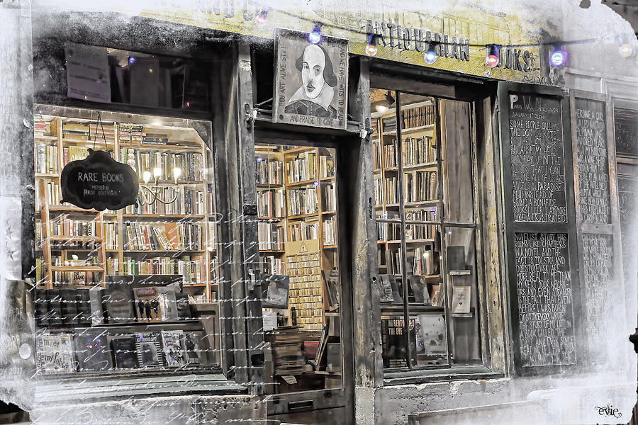 Rare Books Latin Quarter Paris France Photograph by Evie Carrier