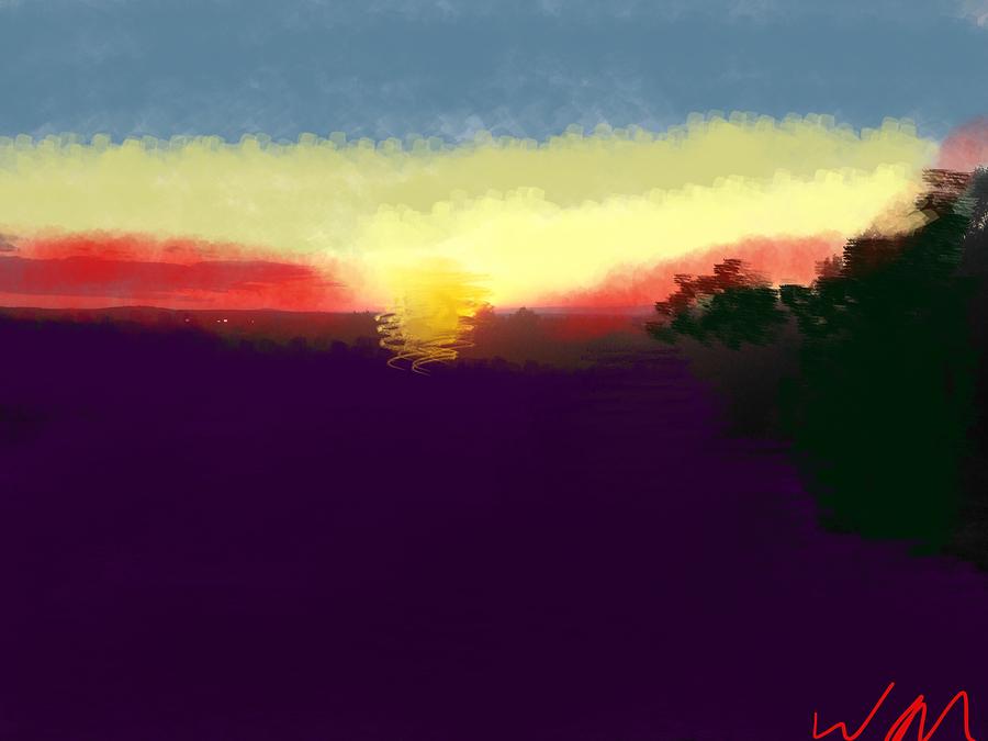 Sunset Painting - Rare Sunset by Bill Minkowitz