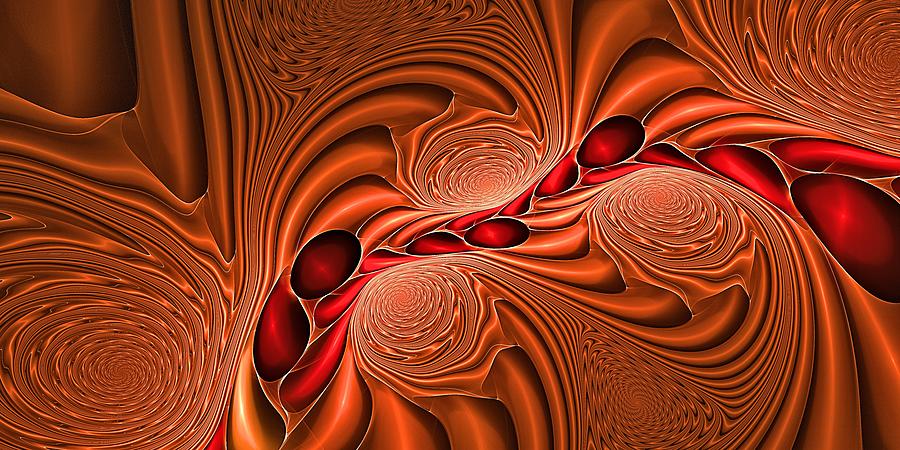 Raspberry and Chocolate Swirl Digital Art by Doug Morgan