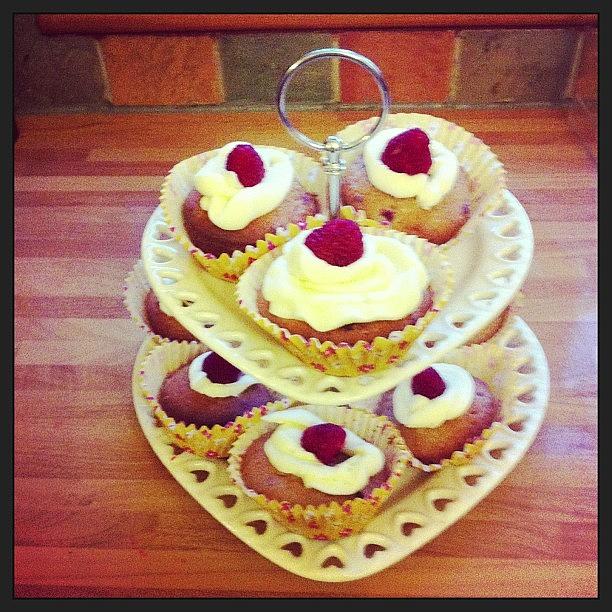 Cupcakes Photograph - Raspberry And Vanilla #cupcakes by Jonathan  Bradley