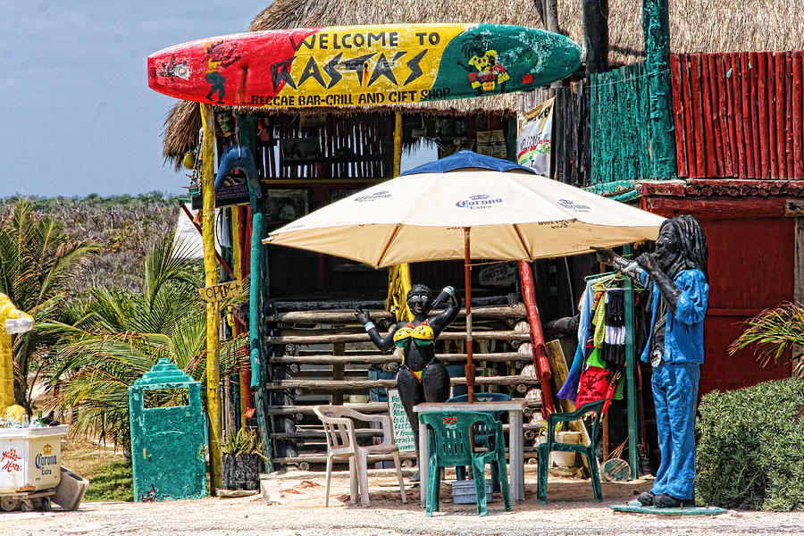 Rasta's Reggae Bar Cozumel Mexico Photograph by Lee Vanderwalker - Pixels