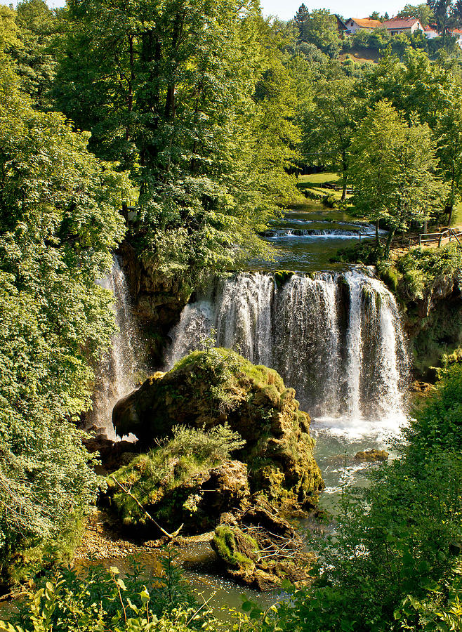 Rastoke Croatia waterfall in green nature Photograph by Brch Photography