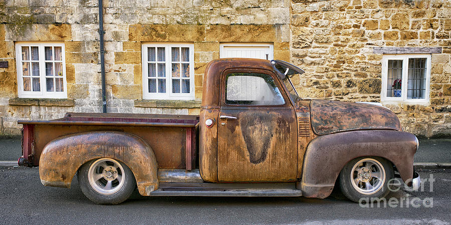 Car Photograph - Rat Chevrolet 3100 Pickup by Tim Gainey