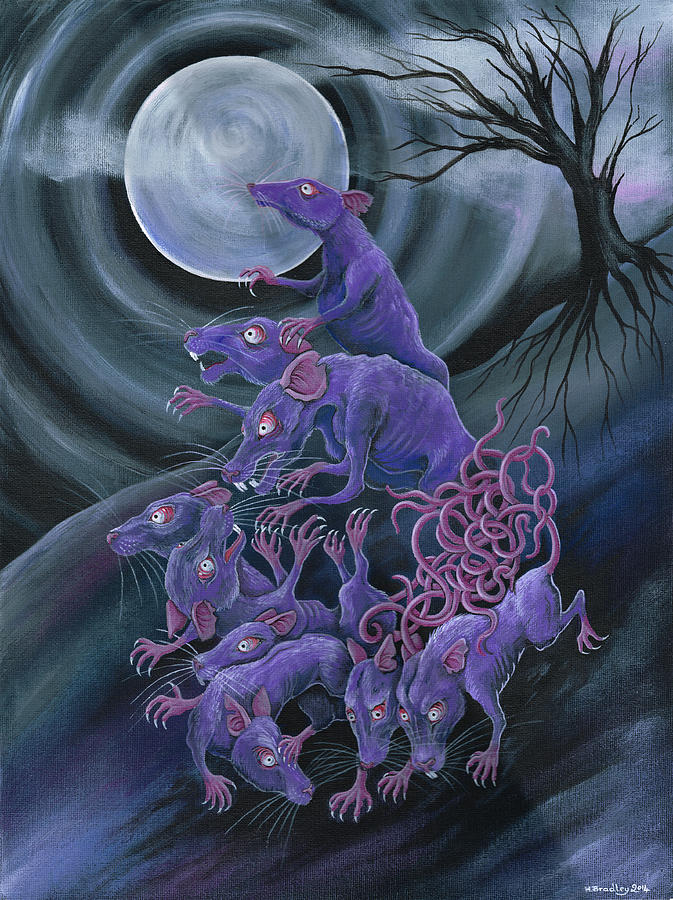 Rat King Painting by Heather Bradley - Fine Art America