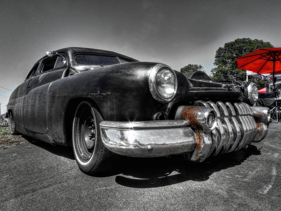Car Photograph - Rat Rod - 51 Mercury 001 by Lance Vaughn