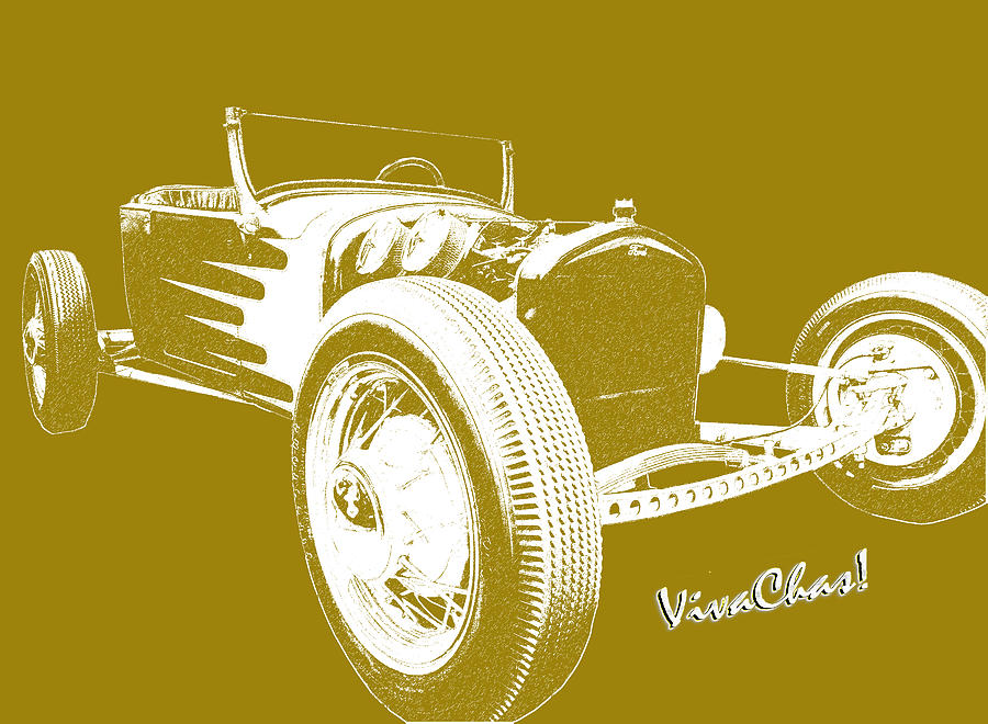 Rat Rod Photograph - Rat Rod Drawing by Chas Sinklier