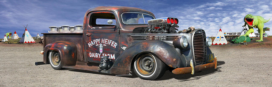 Rat Rod on Route 66 3 Photograph by Mike McGlothlen