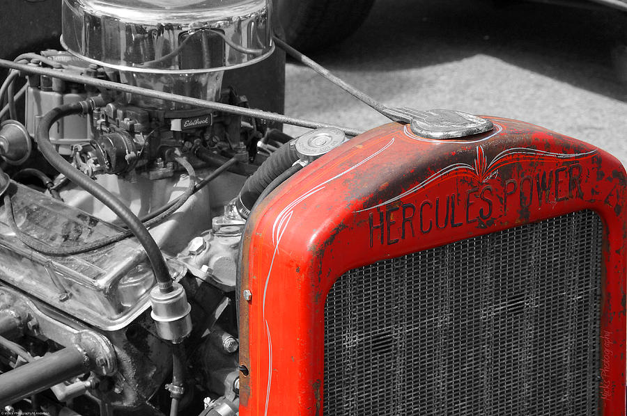 Rat Rod Red Radiator Photograph by Mick Anderson