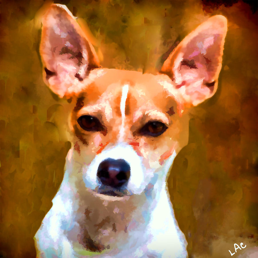 Ratatouille  - Rat Terrier Painting by Doggy Lips
